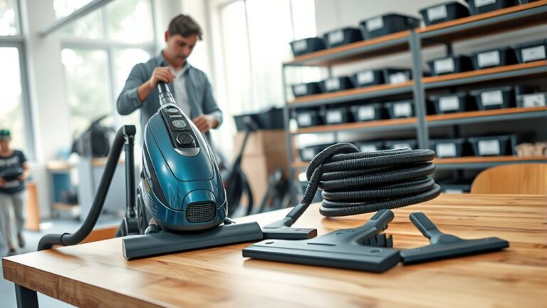 accepts vacuum cleaners smoothly