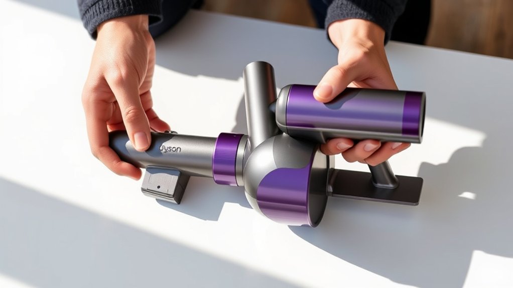 assemble vacuum parts securely