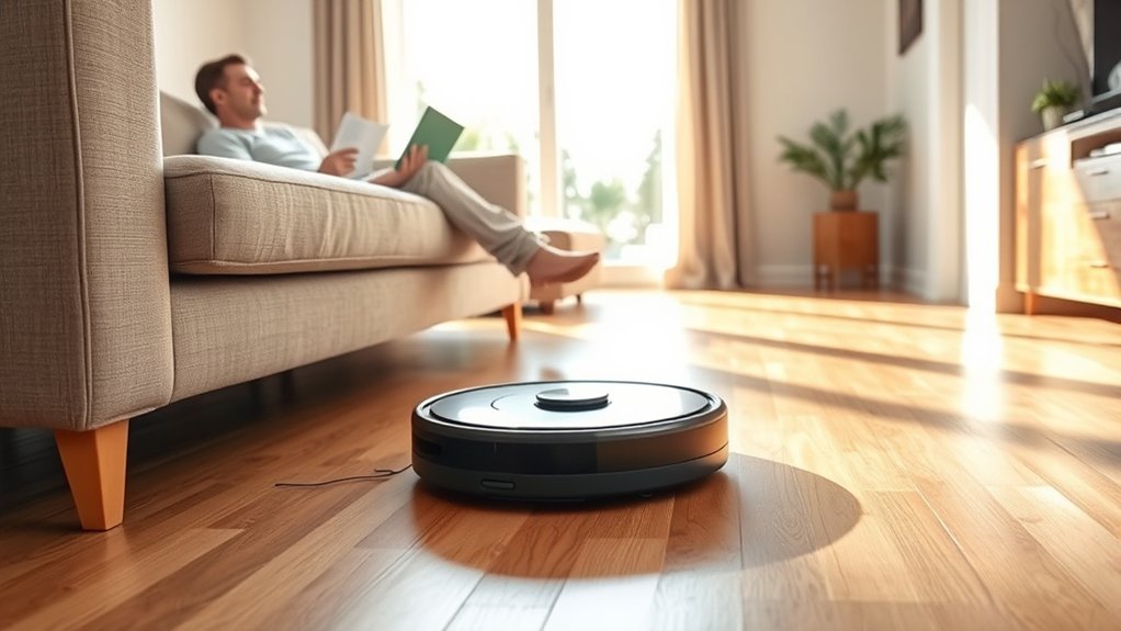 automatic efficient floor cleaning