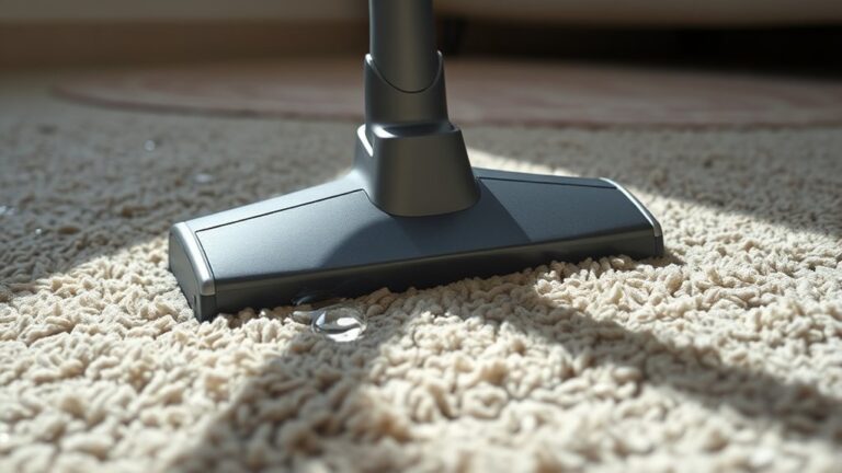 avoid vacuuming wet carpet