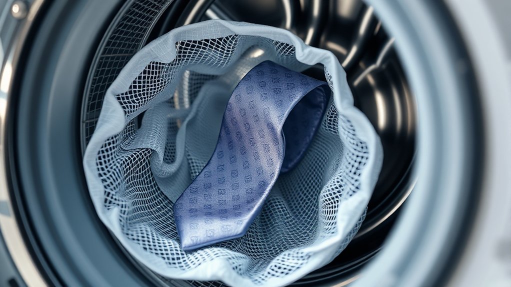 avoid washing ties in machine