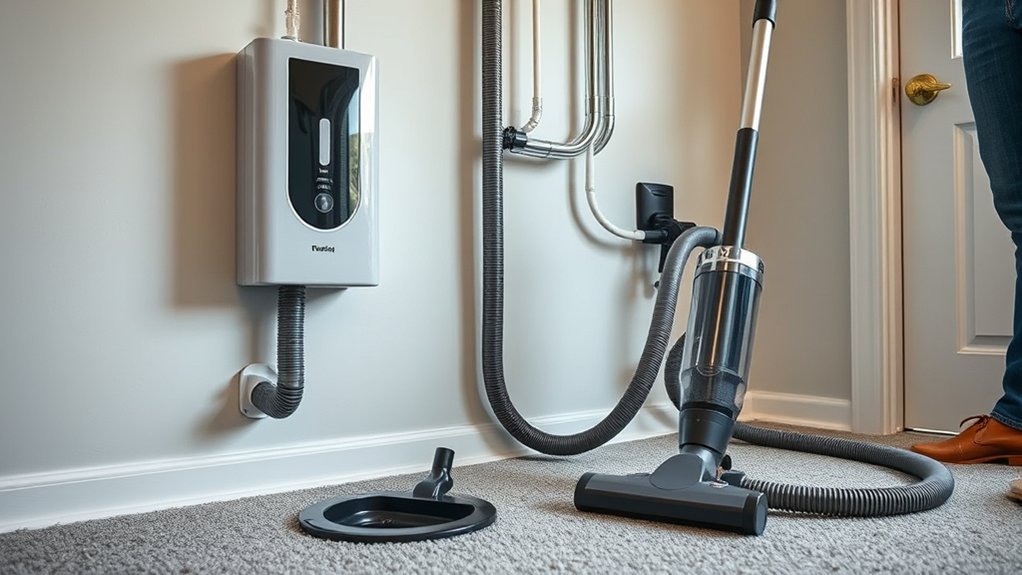built in powerful quiet cleaner