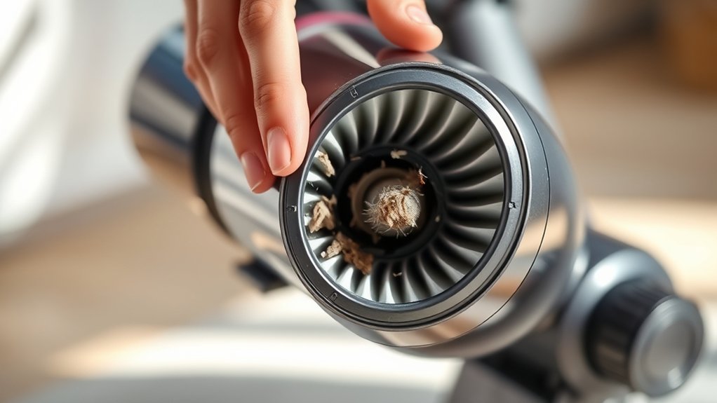 clean dyson vacuum filter