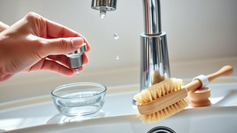 clean faucet aerator easily