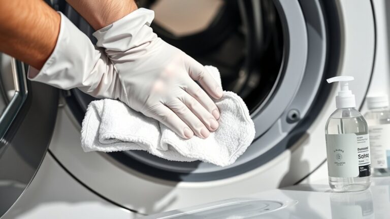 cleaning washing machine gasket
