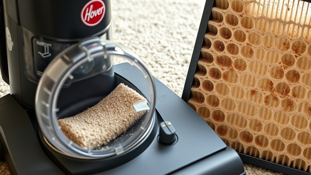 clogged filters reduce suction