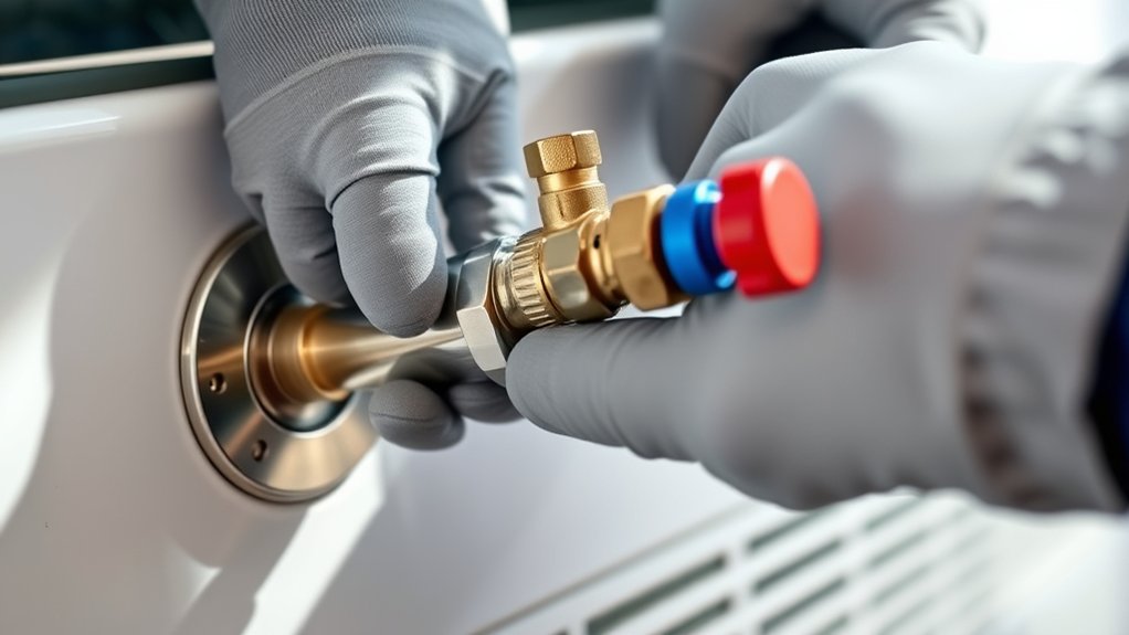 connect hoses securely correctly