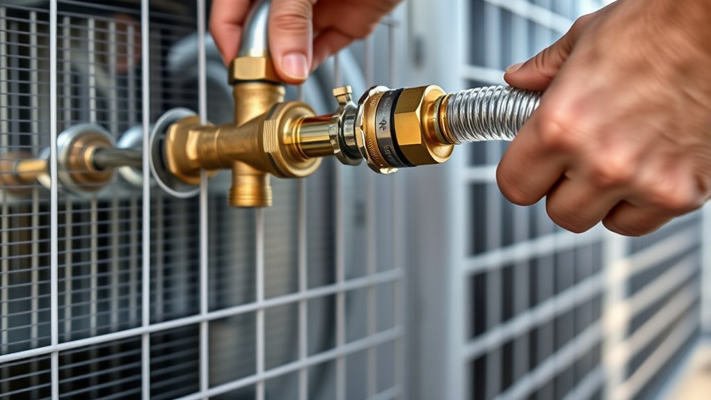 connect hoses securely tightly