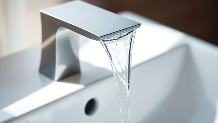 delta flat waterfall faucet