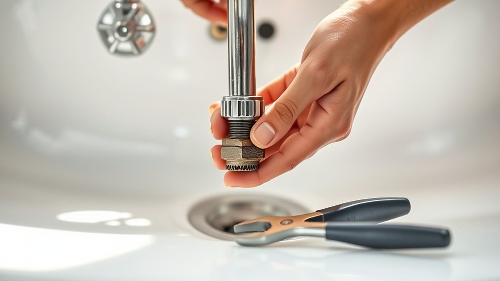 disconnect water lines carefully