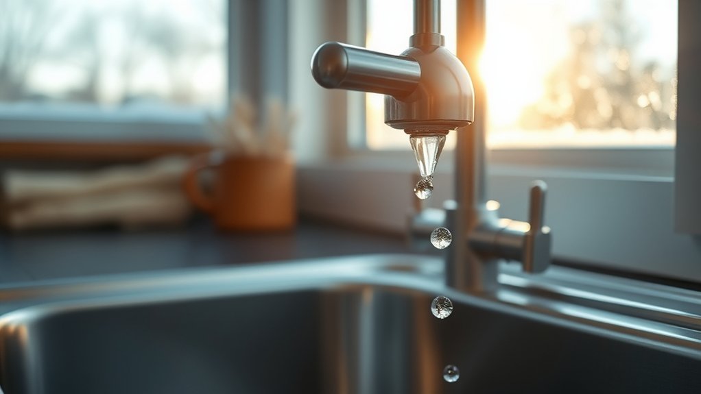 drip faucets before cold