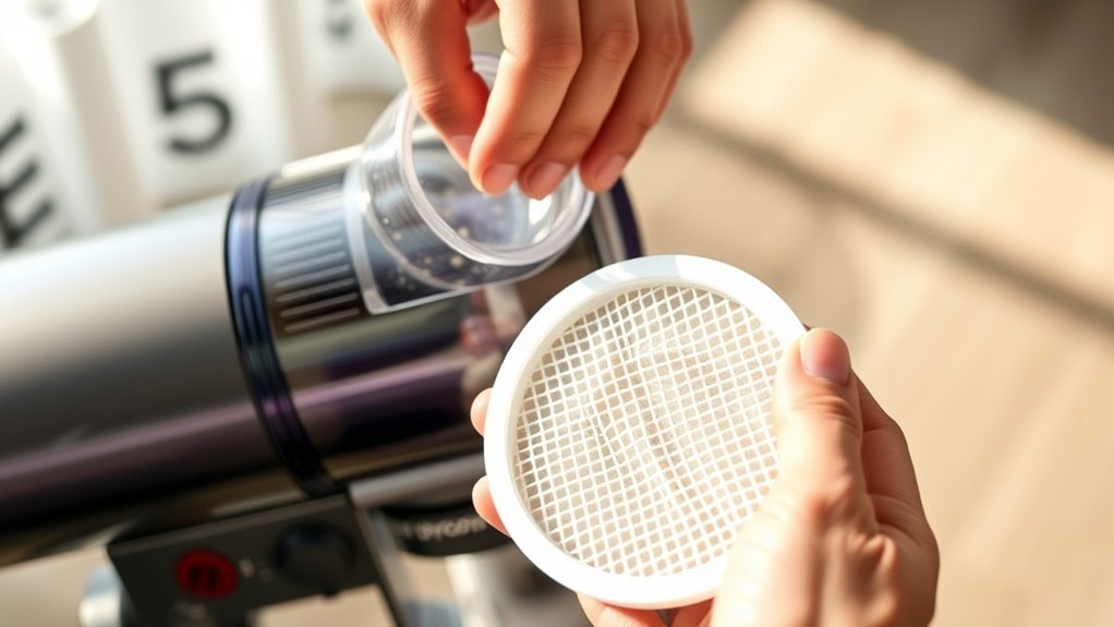 empty wash dry filters