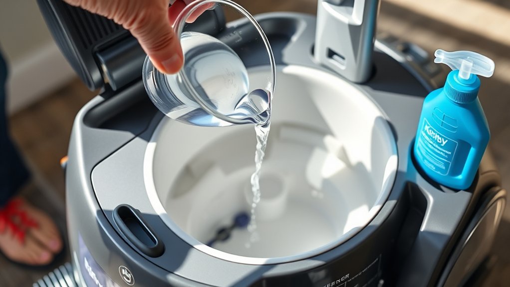 fill tank with water