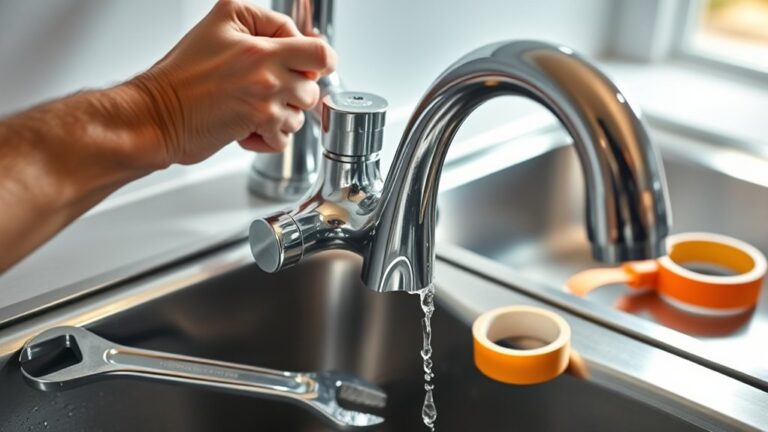 fix leaking kitchen faucet
