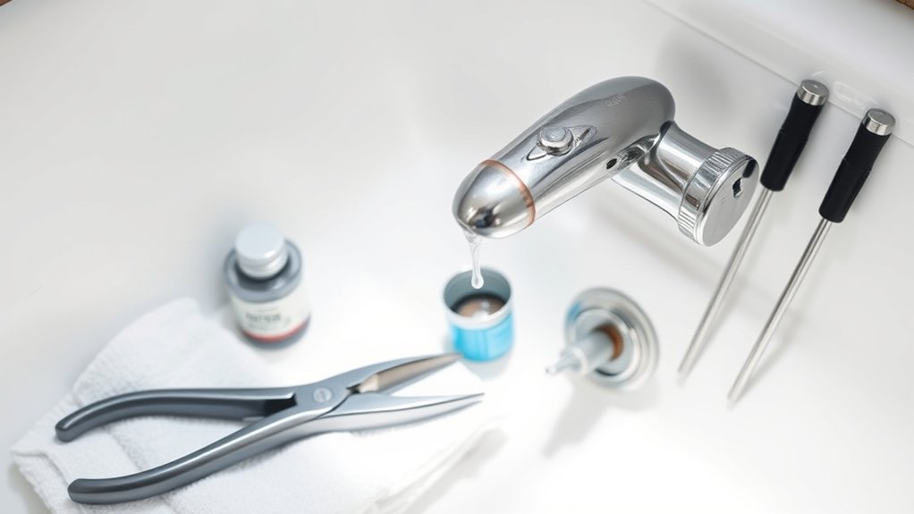 fixing faucet leak