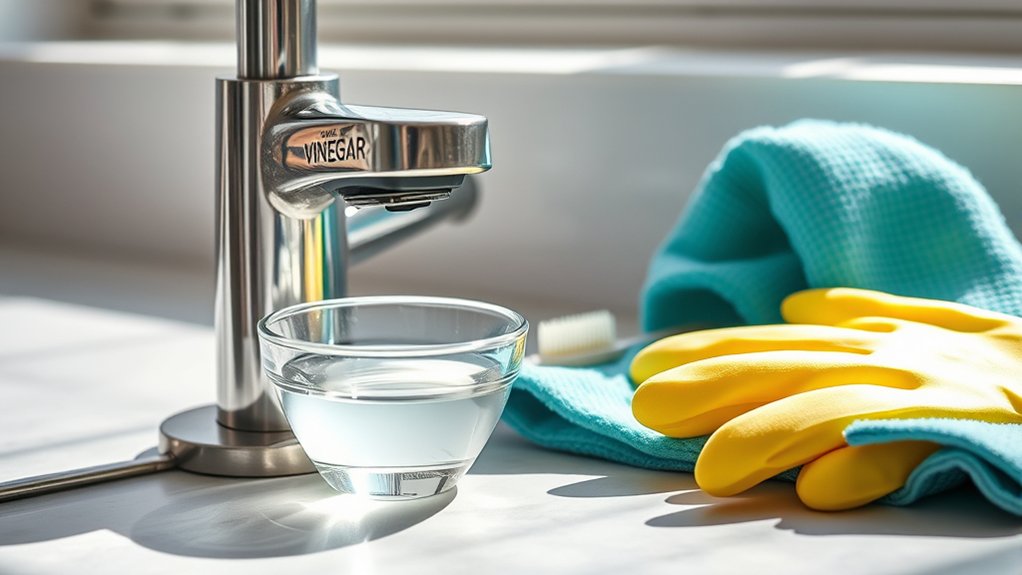 gather cleaning supplies and tools