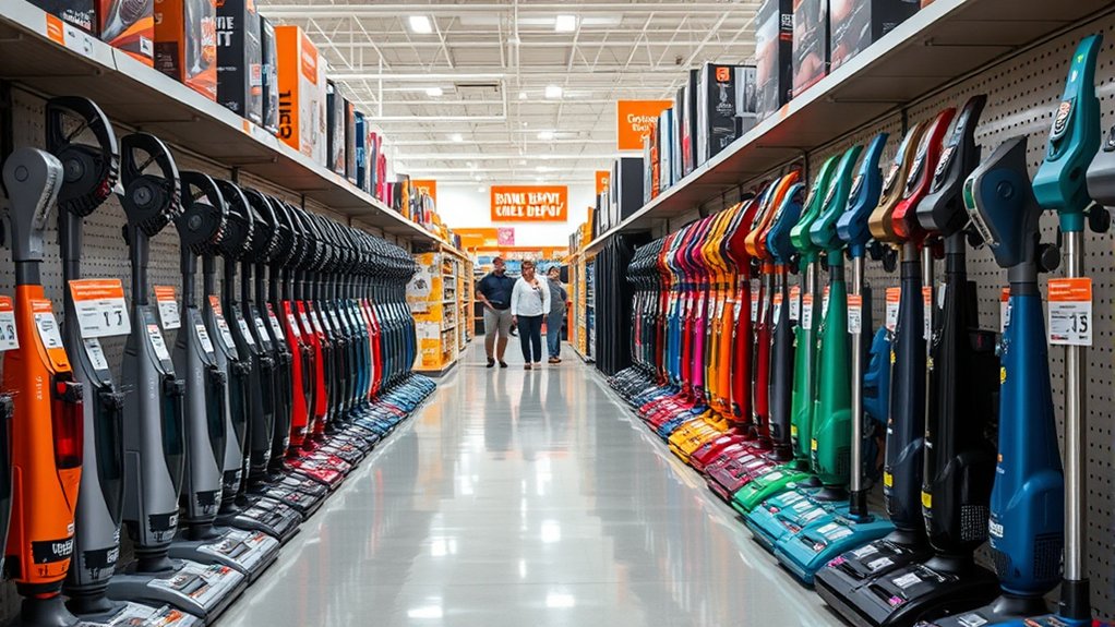 home depot sells vacuum cleaners