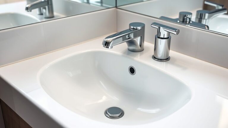 installing a bathroom faucet