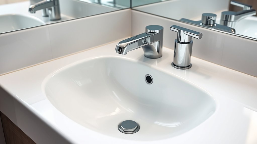 installing a bathroom faucet