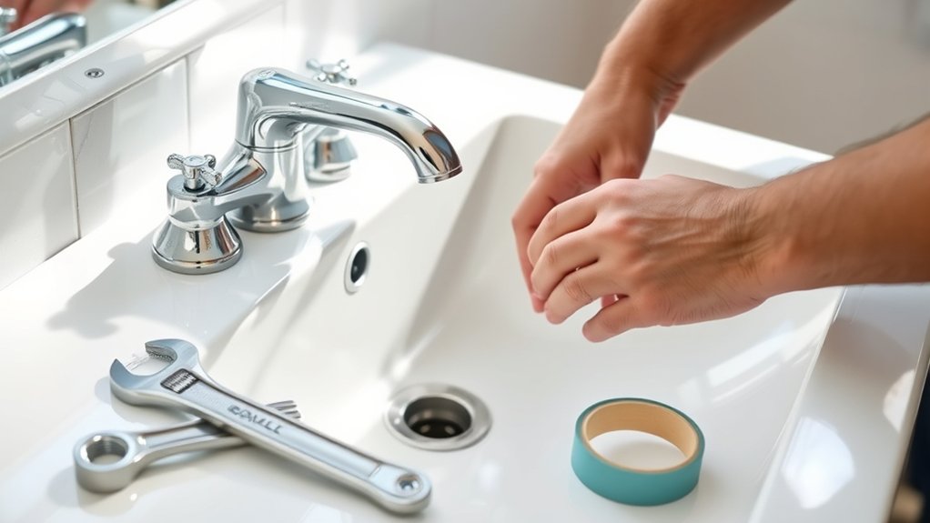 installing bathroom faucet easily