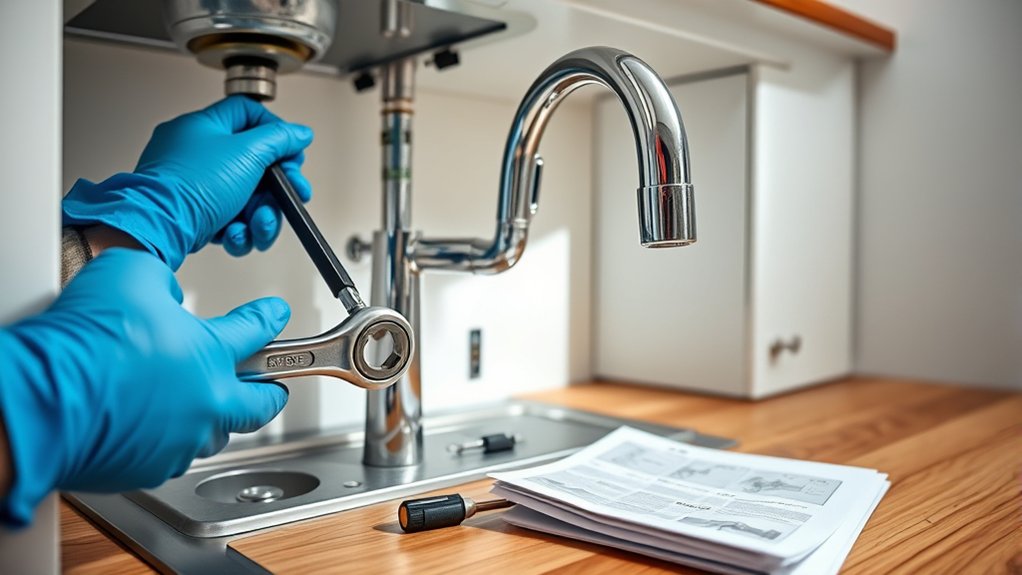 installing sink faucet steps