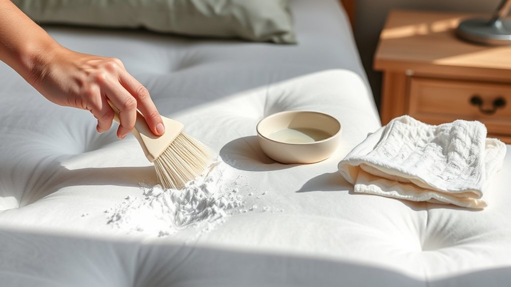 manual baking soda removal