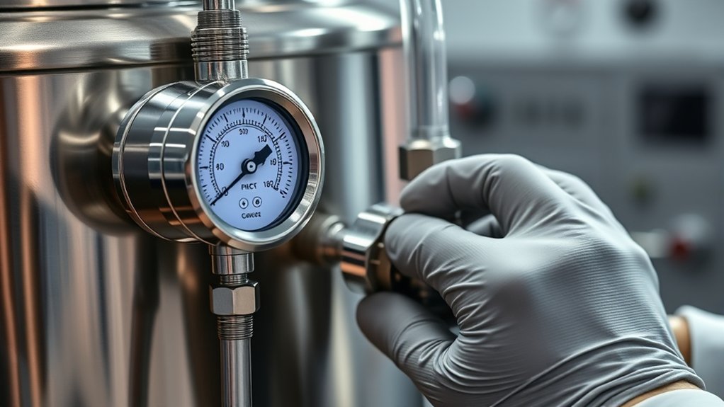 monitoring pressure below atmospheric