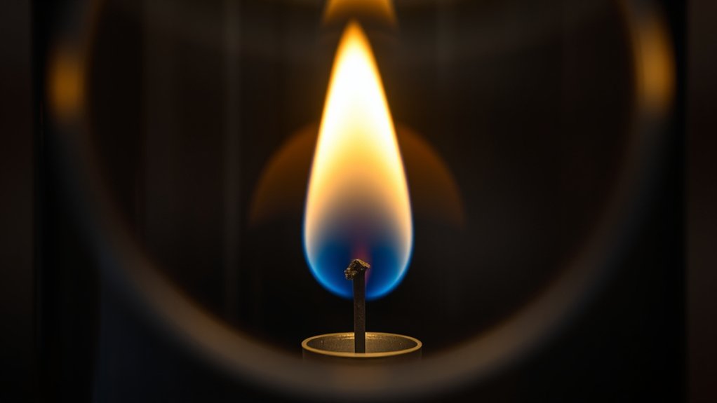 oxygen deprivation suppresses flames