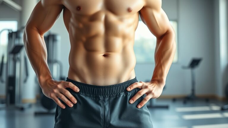 performing abdominal vacuum exercises