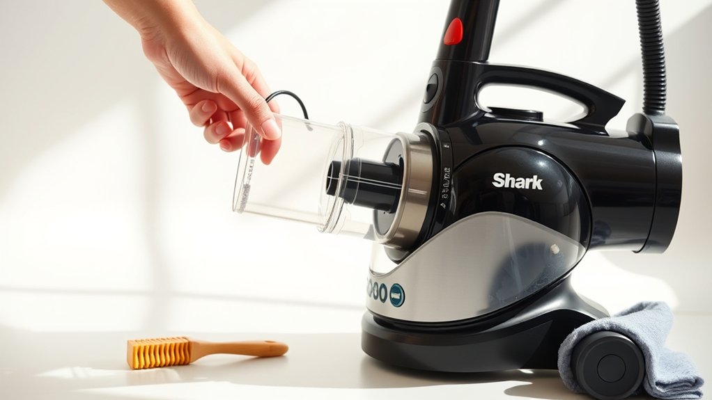 prepare and clean vacuum parts