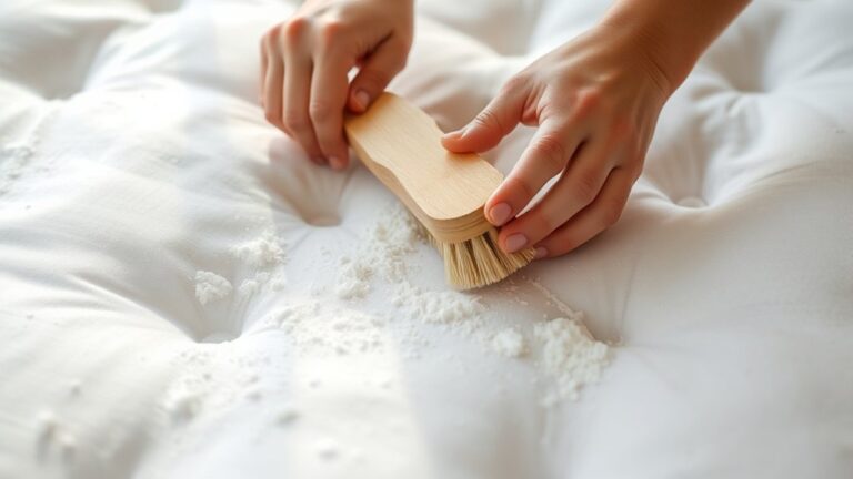 remove baking soda without vacuum
