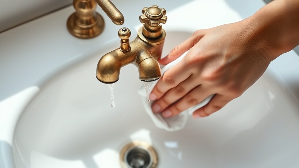 remove faucet clean sink