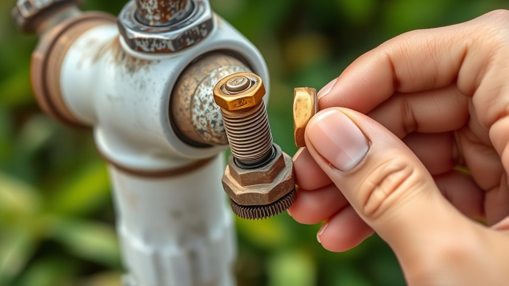 remove handle and inspect parts