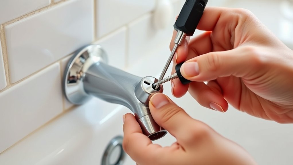 remove handle without damage