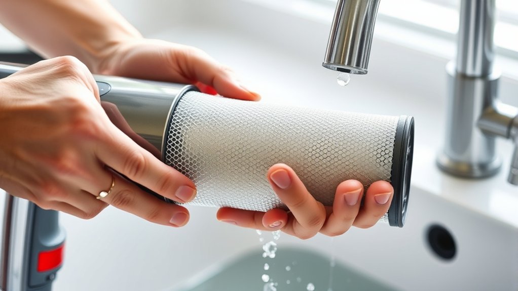 remove rinse dry filters
