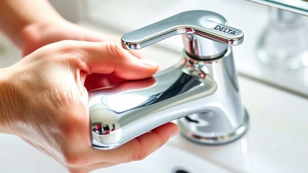 removing delta faucet handle