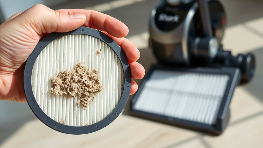 replace filters to maintain suction