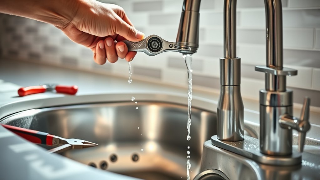 replace sink faucet easily