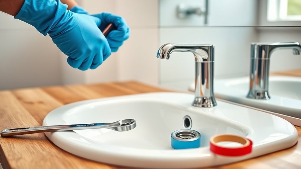 replacing bathroom faucet instructions