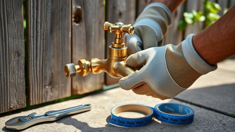 replacing garden faucet steps