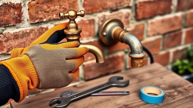 replacing outdoor faucet steps