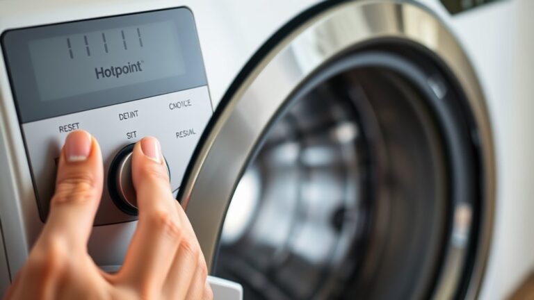 reset hotpoint washing machine