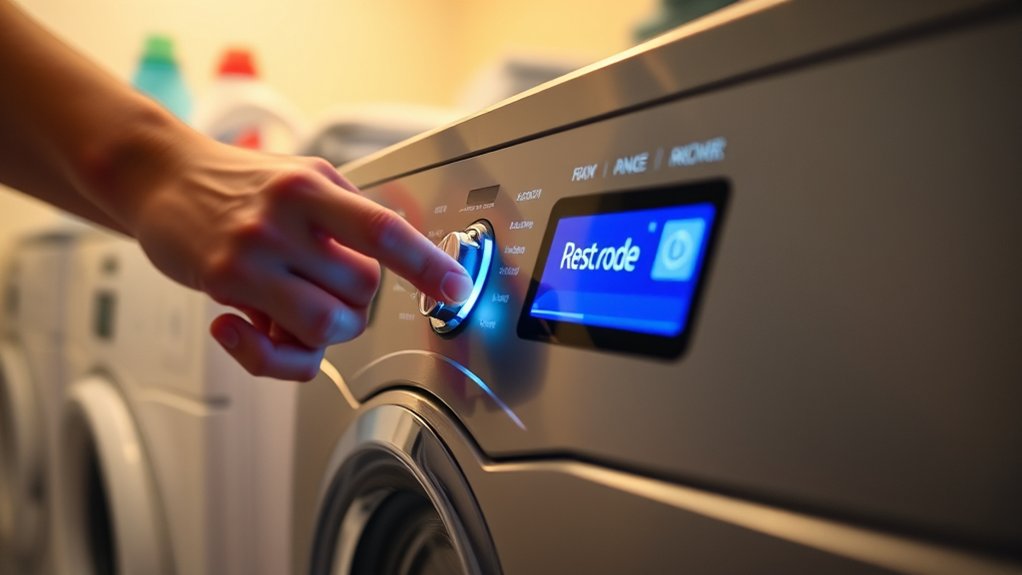 reset washing machine error