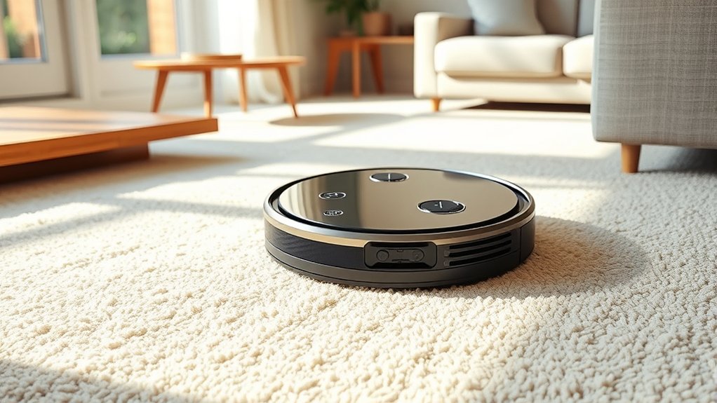 robot vacuums on carpet