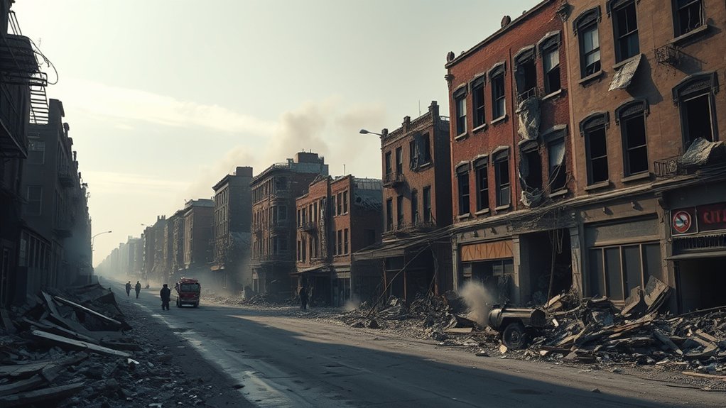 severe destruction and injuries