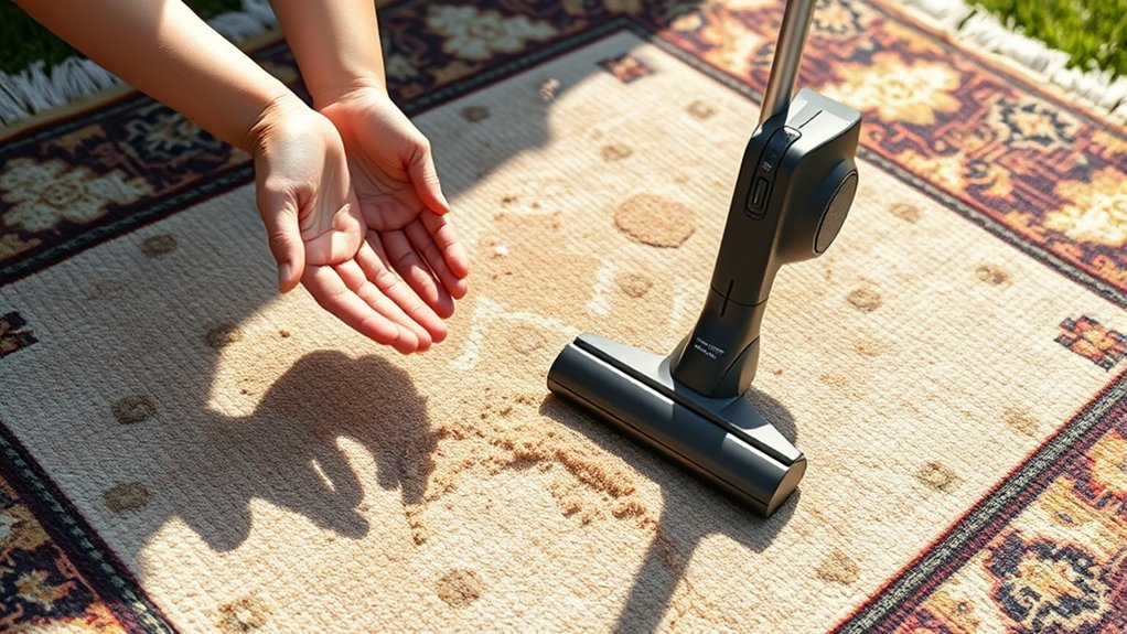 shake vacuum gentle removal