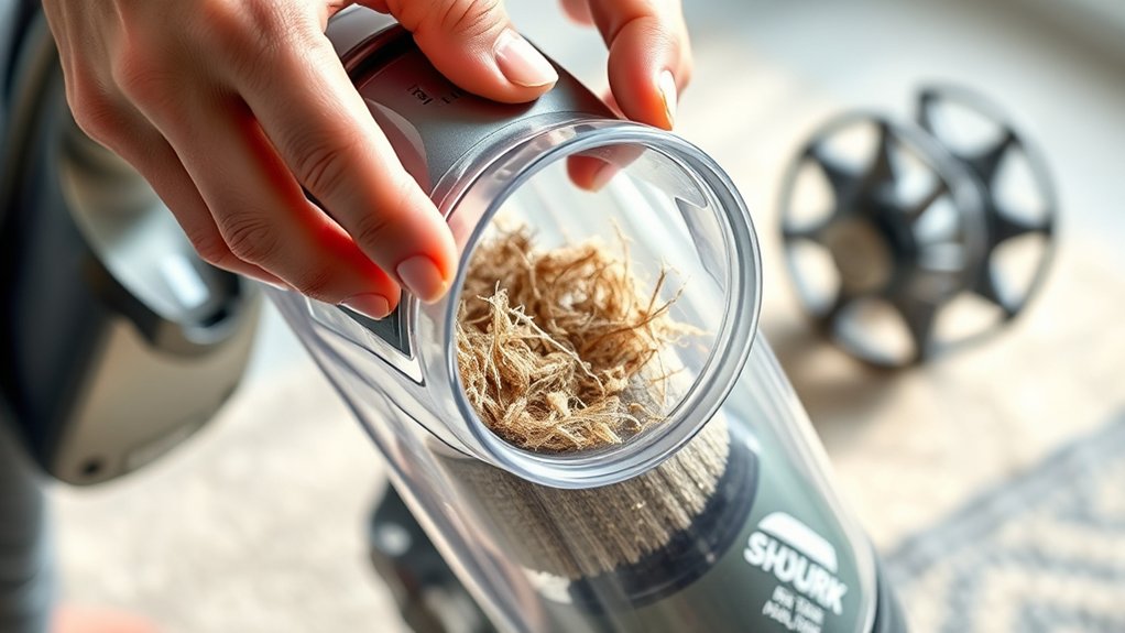 signs of vacuum clogging