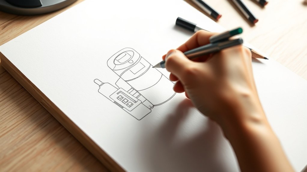 sketch basic geometric forms