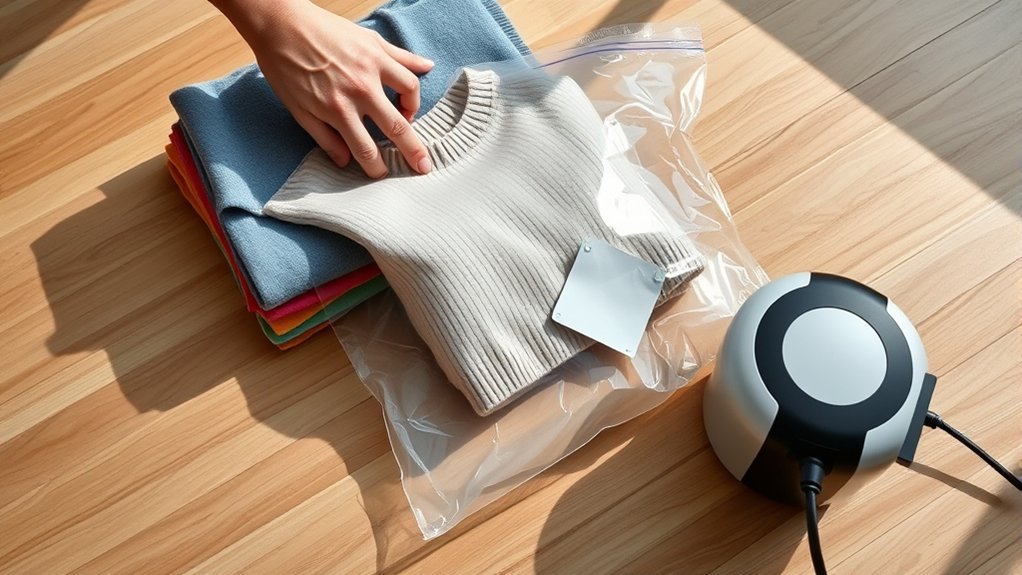 sort clean dry clothes