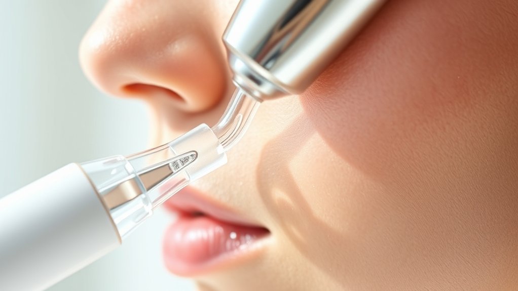 suction cleanses pore openings